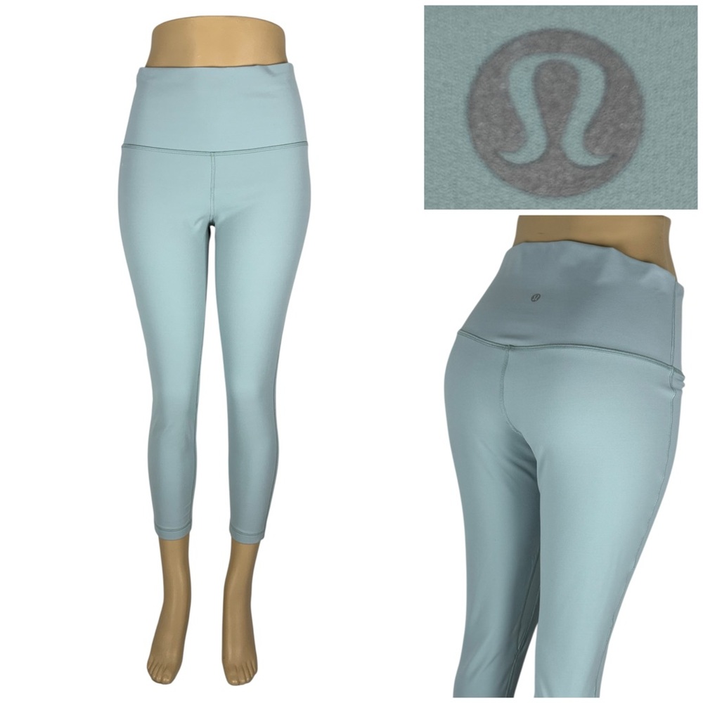 Lululemon Women 12 Wunder Under High-Rise Tight 25” lw5dkzs Soft Aquamarine Blue